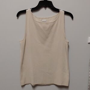 Chico's Elegant Beige Tank Top, Size 1